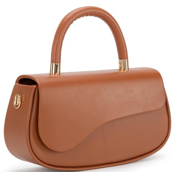 Brand New Mini Crossbody Mahogany Elegant Purse - Picture 3 of 6